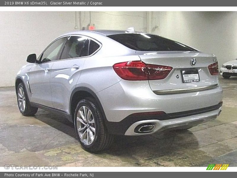 Glacier Silver Metallic / Cognac 2019 BMW X6 sDrive35i