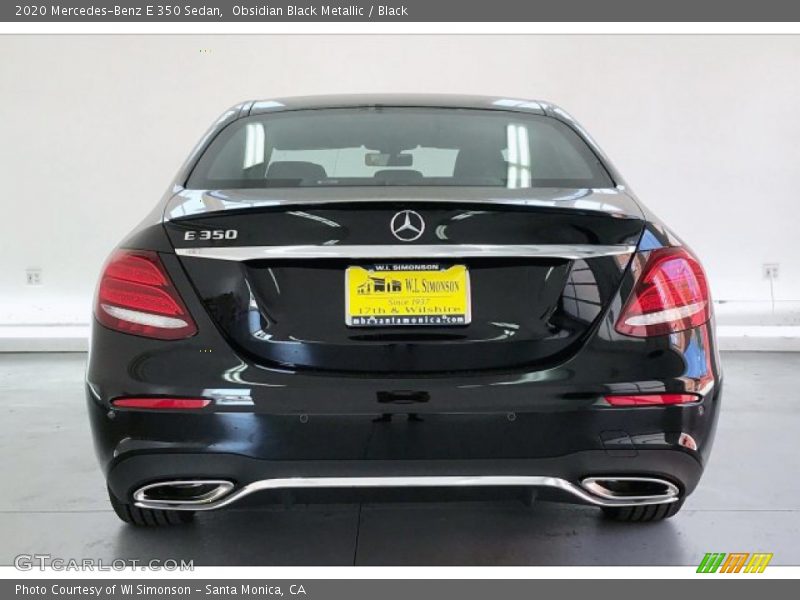 Obsidian Black Metallic / Black 2020 Mercedes-Benz E 350 Sedan