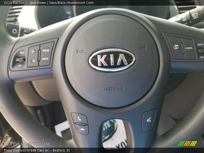 Java Brown / Sand/Black Houndstooth Cloth 2010 Kia Soul !