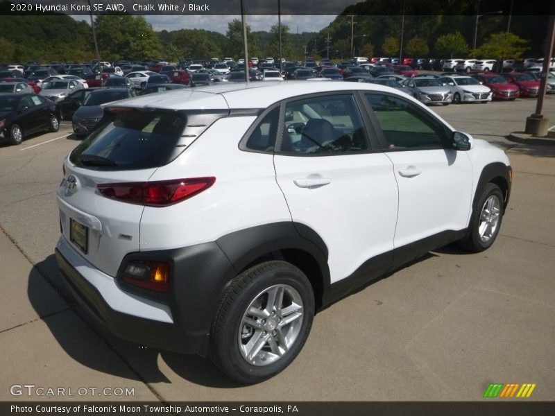 Chalk White / Black 2020 Hyundai Kona SE AWD