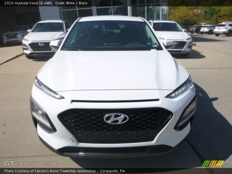 Chalk White / Black 2020 Hyundai Kona SE AWD