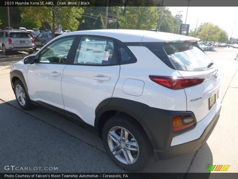 Chalk White / Black 2020 Hyundai Kona SE AWD