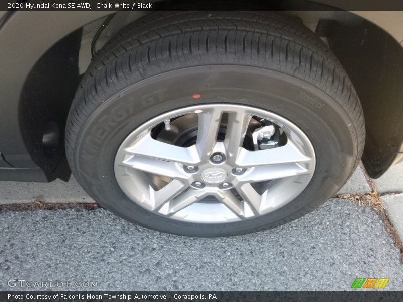 Chalk White / Black 2020 Hyundai Kona SE AWD