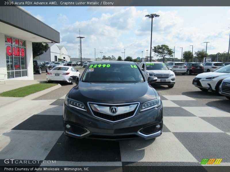Graphite Luster Metallic / Ebony 2016 Acura RDX Advance AWD