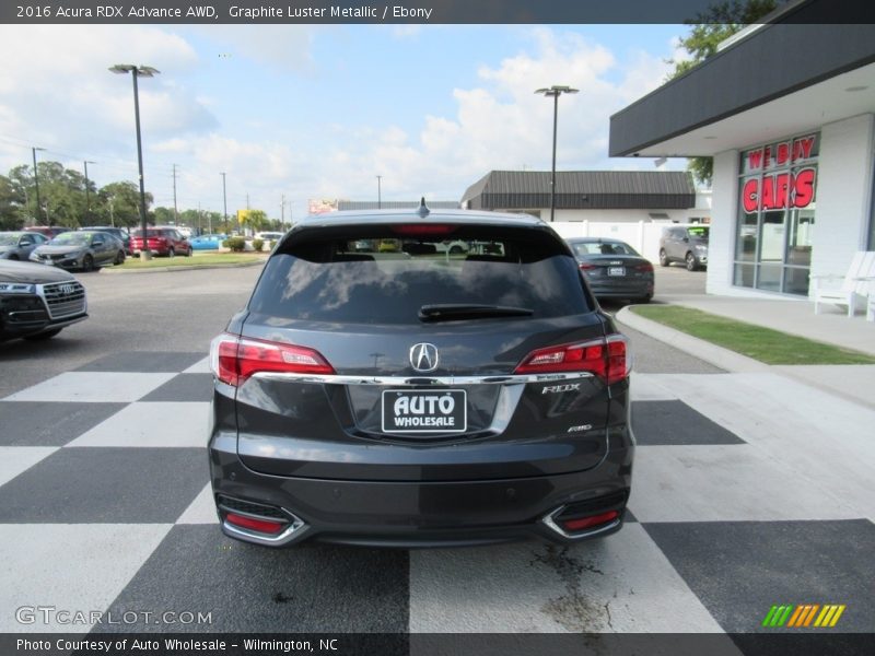 Graphite Luster Metallic / Ebony 2016 Acura RDX Advance AWD