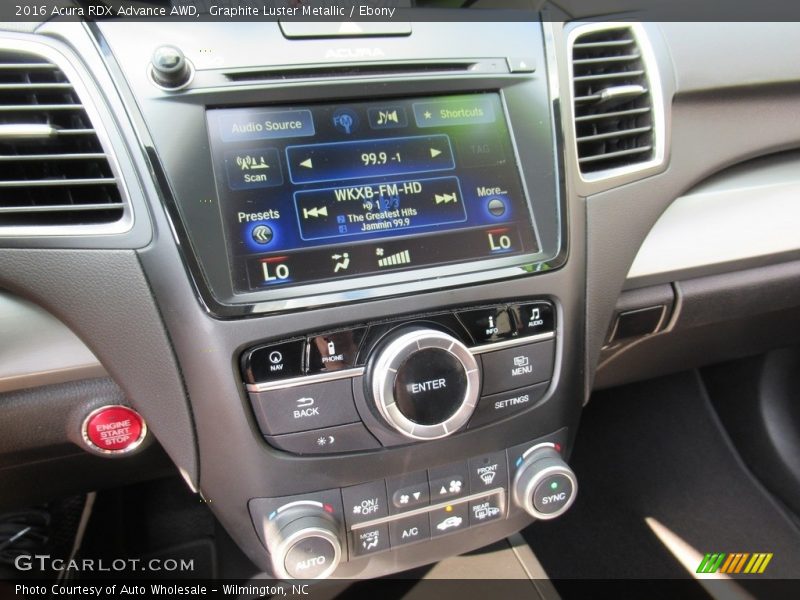 Graphite Luster Metallic / Ebony 2016 Acura RDX Advance AWD