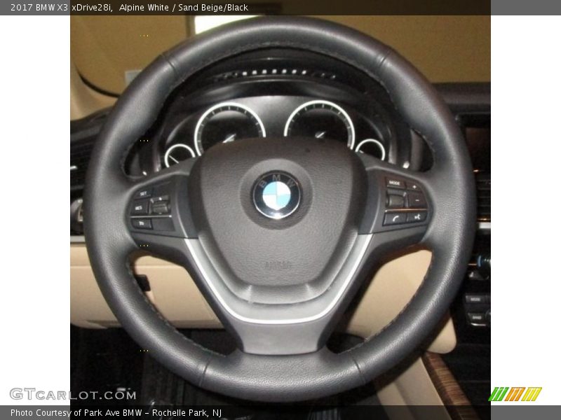 Alpine White / Sand Beige/Black 2017 BMW X3 xDrive28i