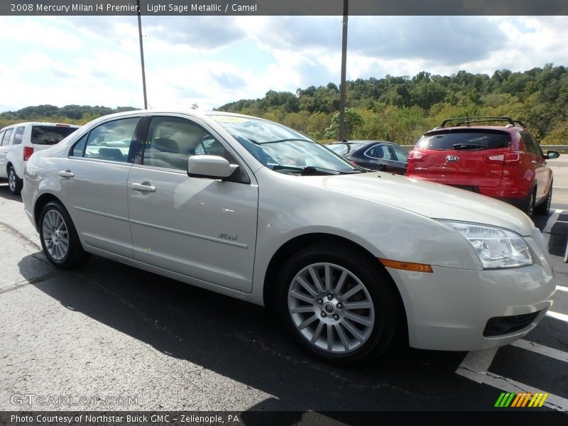 Light Sage Metallic / Camel 2008 Mercury Milan I4 Premier