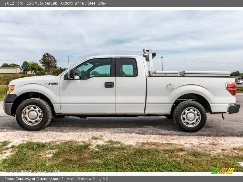 Oxford White / Steel Gray 2012 Ford F150 XL SuperCab