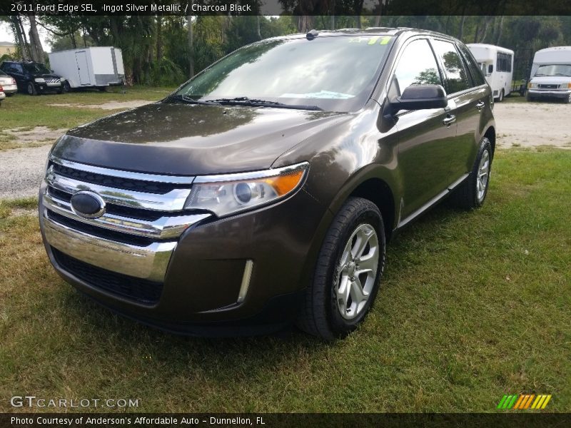 Ingot Silver Metallic / Charcoal Black 2011 Ford Edge SEL