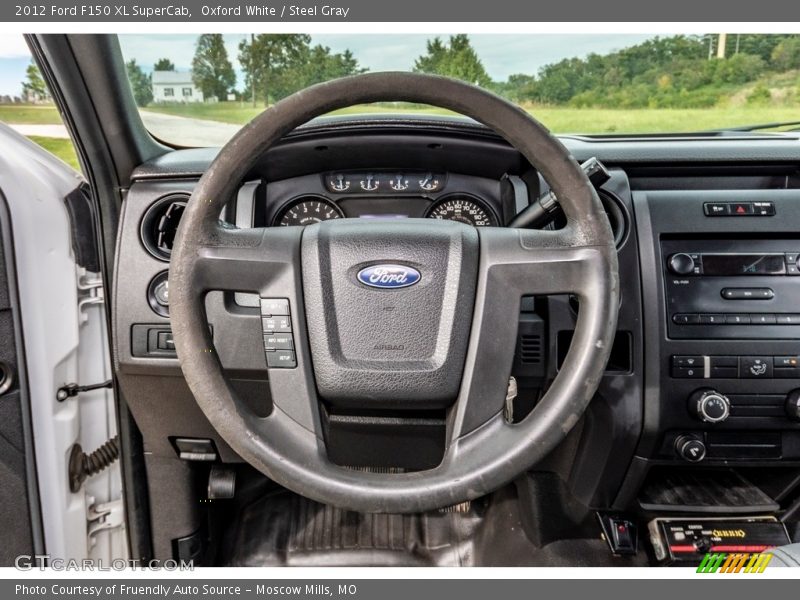 Oxford White / Steel Gray 2012 Ford F150 XL SuperCab