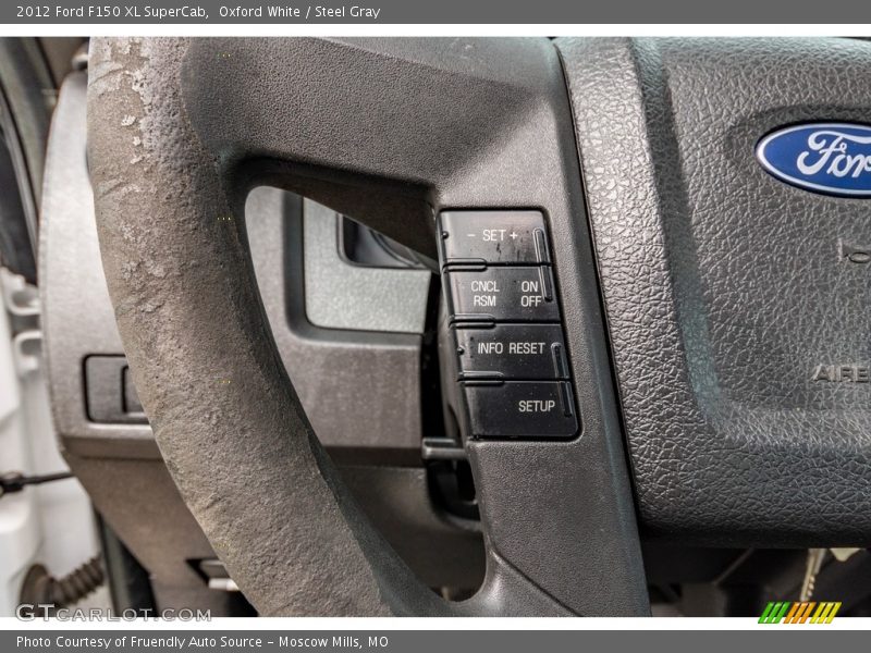 Oxford White / Steel Gray 2012 Ford F150 XL SuperCab