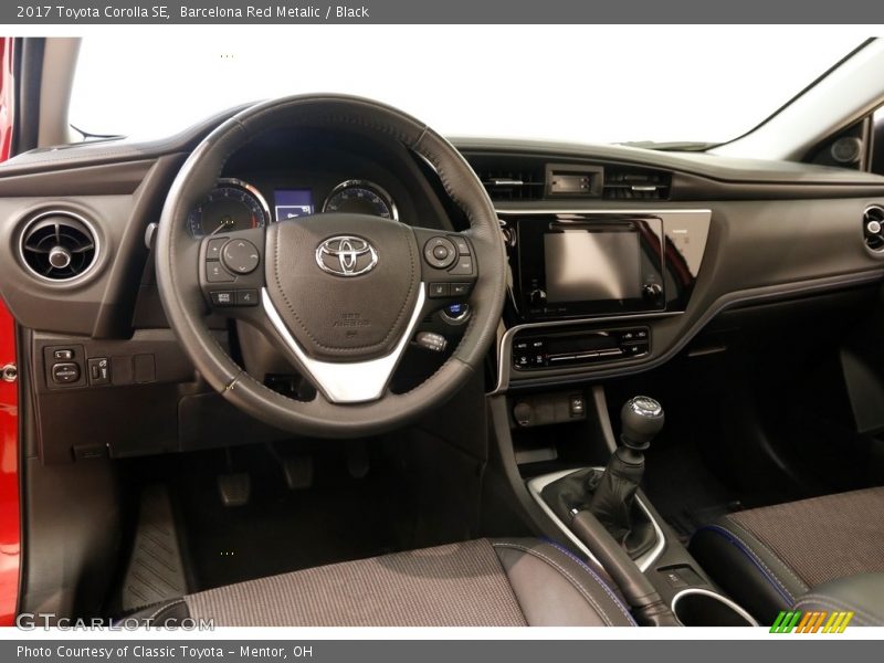 Barcelona Red Metalic / Black 2017 Toyota Corolla SE