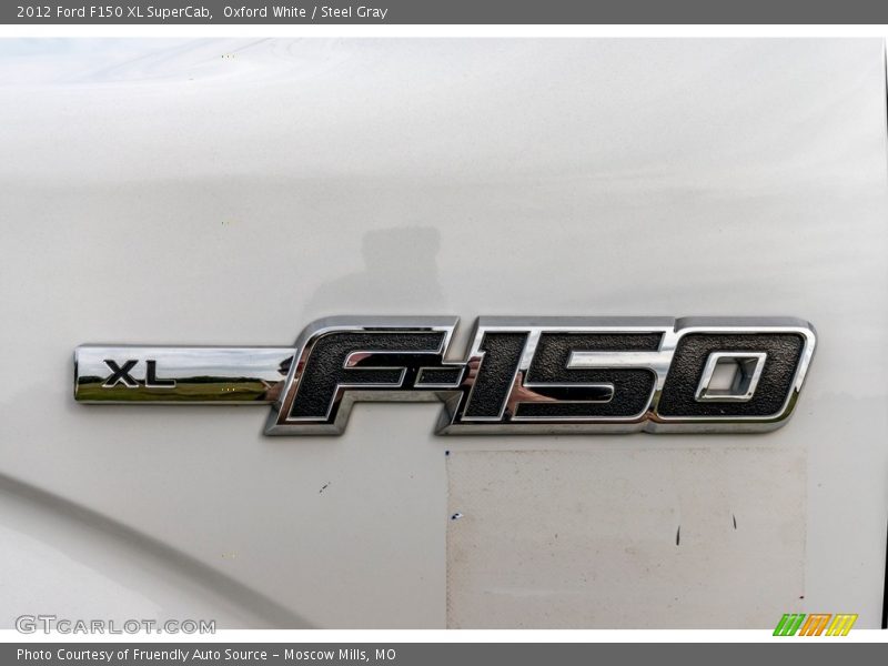 Oxford White / Steel Gray 2012 Ford F150 XL SuperCab