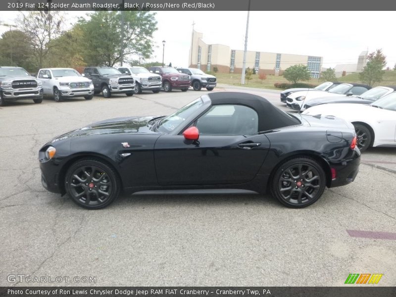 Black / Rosso/Nero (Red/Black) 2019 Fiat 124 Spider Abarth Roadster