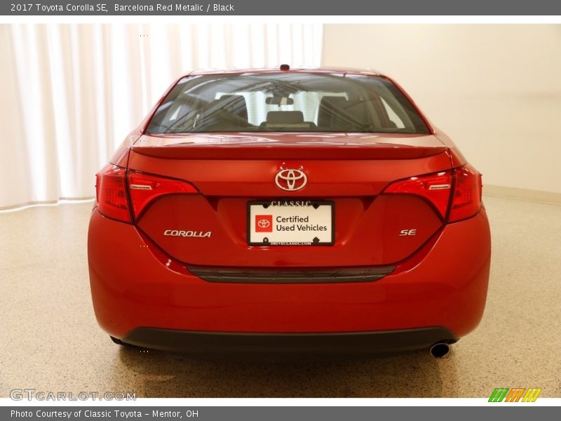 Barcelona Red Metalic / Black 2017 Toyota Corolla SE
