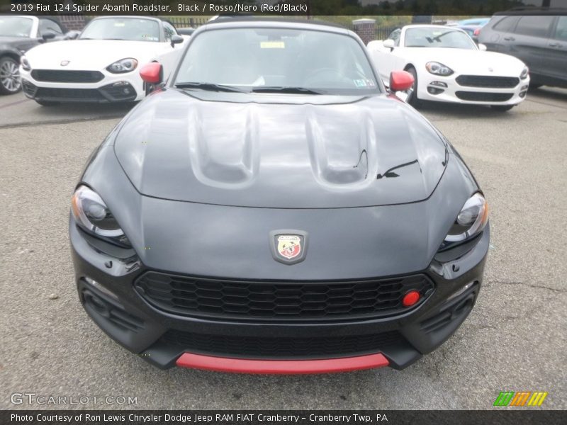 Black / Rosso/Nero (Red/Black) 2019 Fiat 124 Spider Abarth Roadster