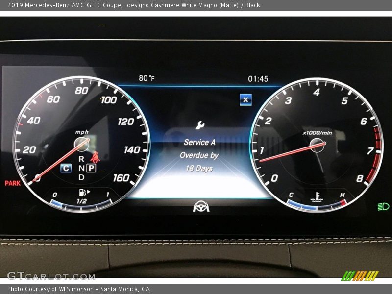  2019 AMG GT C Coupe C Coupe Gauges