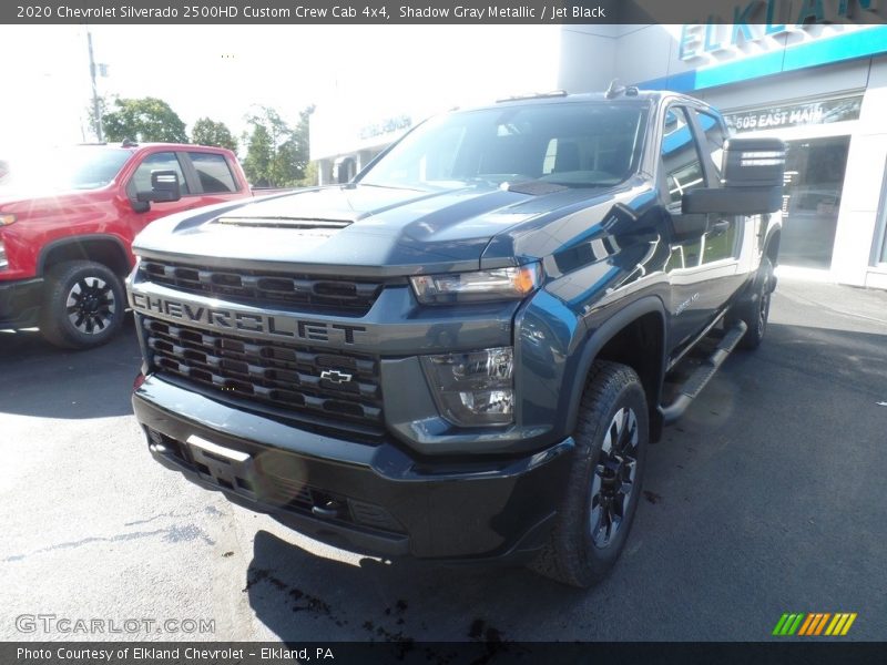 Shadow Gray Metallic / Jet Black 2020 Chevrolet Silverado 2500HD Custom Crew Cab 4x4