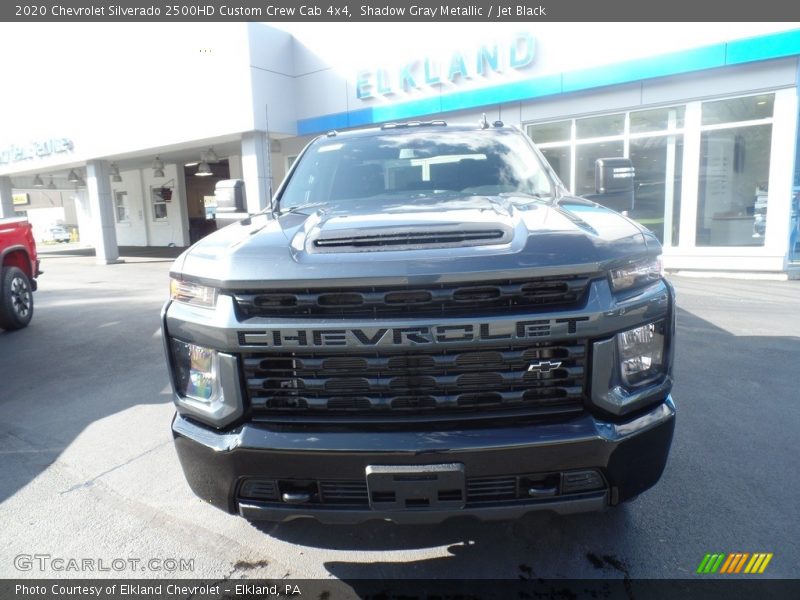 Shadow Gray Metallic / Jet Black 2020 Chevrolet Silverado 2500HD Custom Crew Cab 4x4