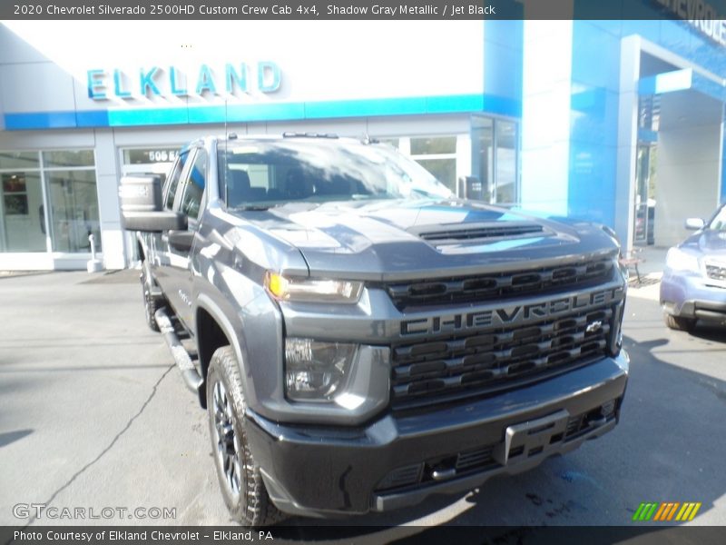 Shadow Gray Metallic / Jet Black 2020 Chevrolet Silverado 2500HD Custom Crew Cab 4x4