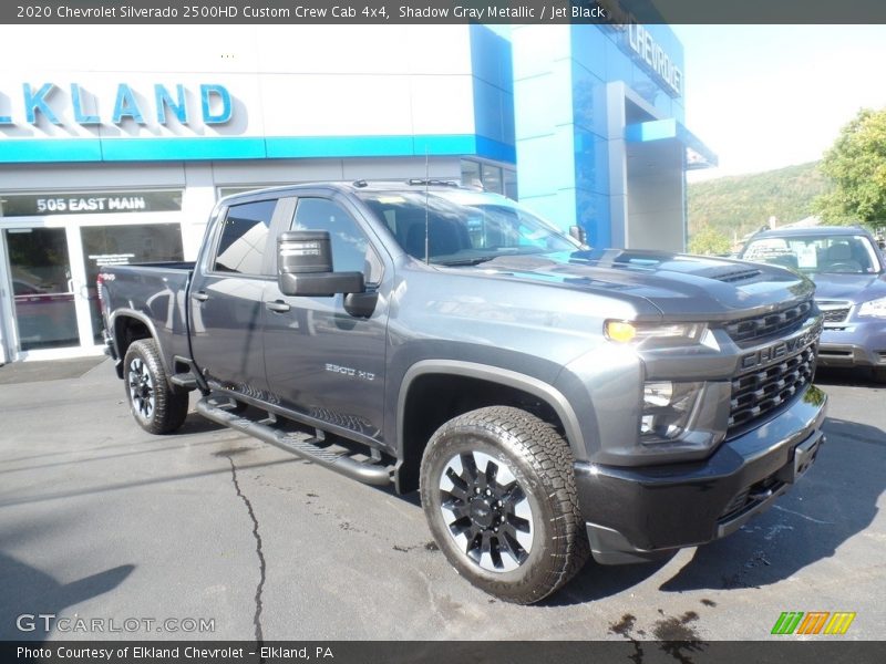 Shadow Gray Metallic / Jet Black 2020 Chevrolet Silverado 2500HD Custom Crew Cab 4x4