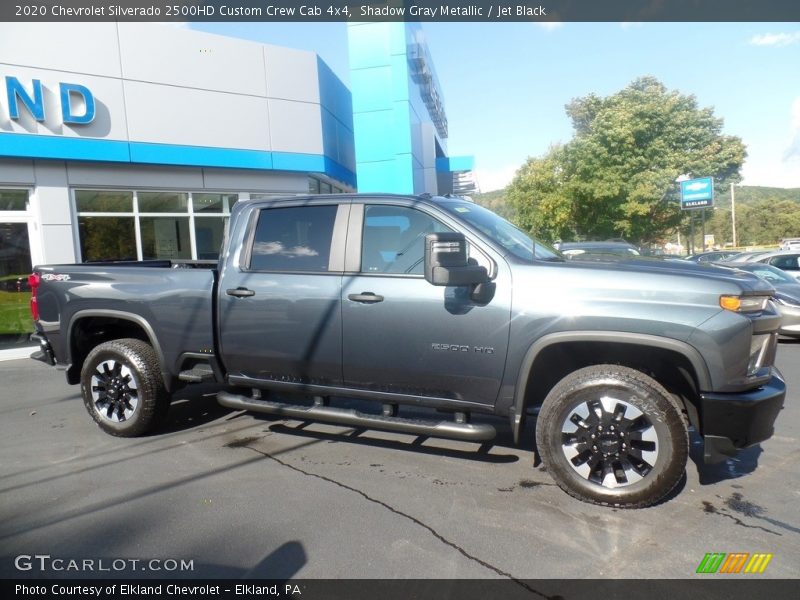 Shadow Gray Metallic / Jet Black 2020 Chevrolet Silverado 2500HD Custom Crew Cab 4x4