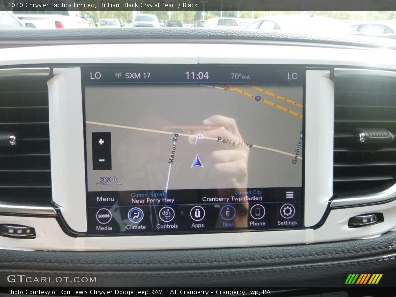 Navigation of 2020 Pacifica Limited