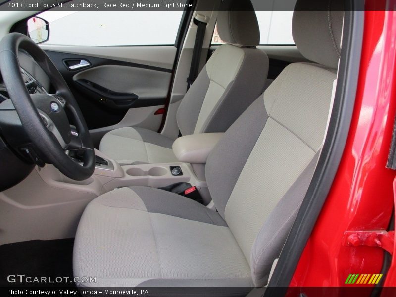 Race Red / Medium Light Stone 2013 Ford Focus SE Hatchback