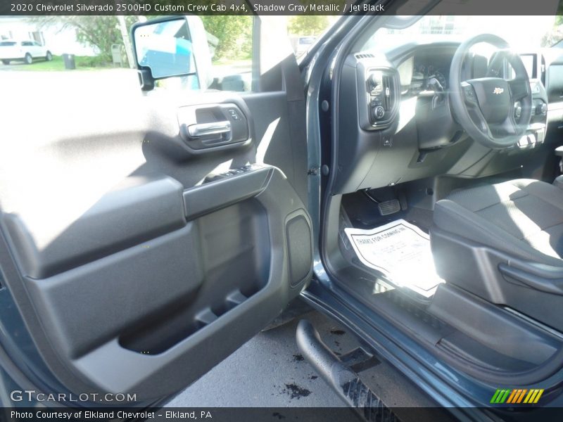 Shadow Gray Metallic / Jet Black 2020 Chevrolet Silverado 2500HD Custom Crew Cab 4x4