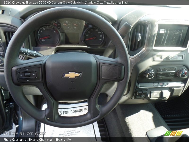Shadow Gray Metallic / Jet Black 2020 Chevrolet Silverado 2500HD Custom Crew Cab 4x4