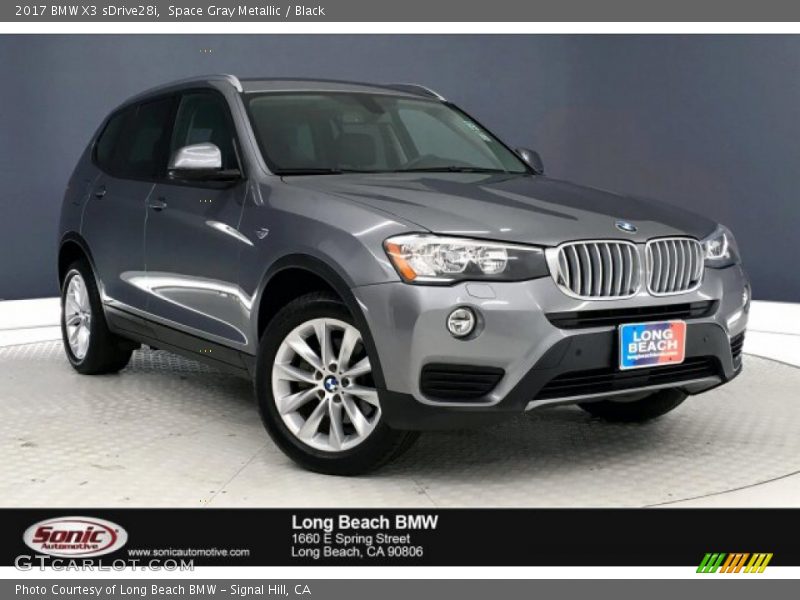 Space Gray Metallic / Black 2017 BMW X3 sDrive28i