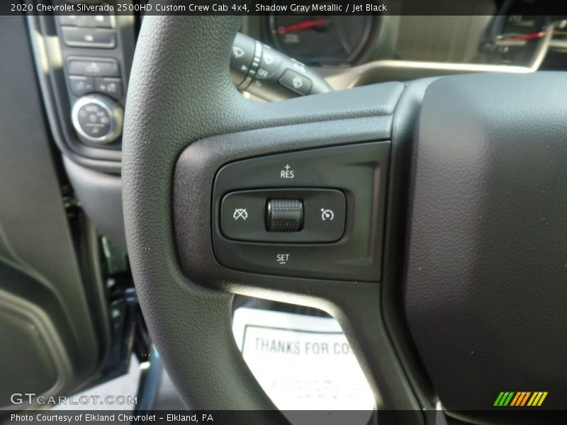 Shadow Gray Metallic / Jet Black 2020 Chevrolet Silverado 2500HD Custom Crew Cab 4x4
