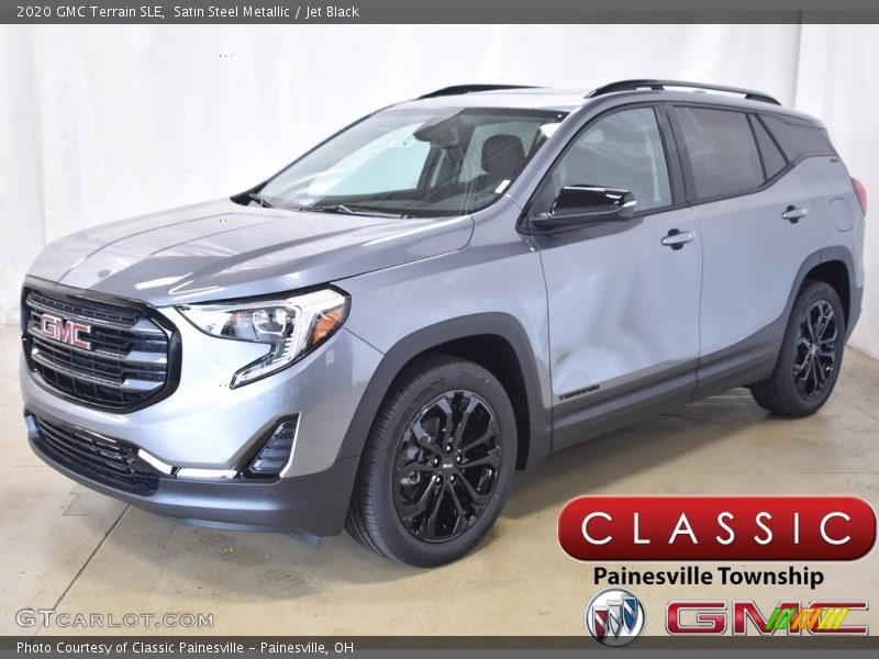 Satin Steel Metallic / Jet Black 2020 GMC Terrain SLE