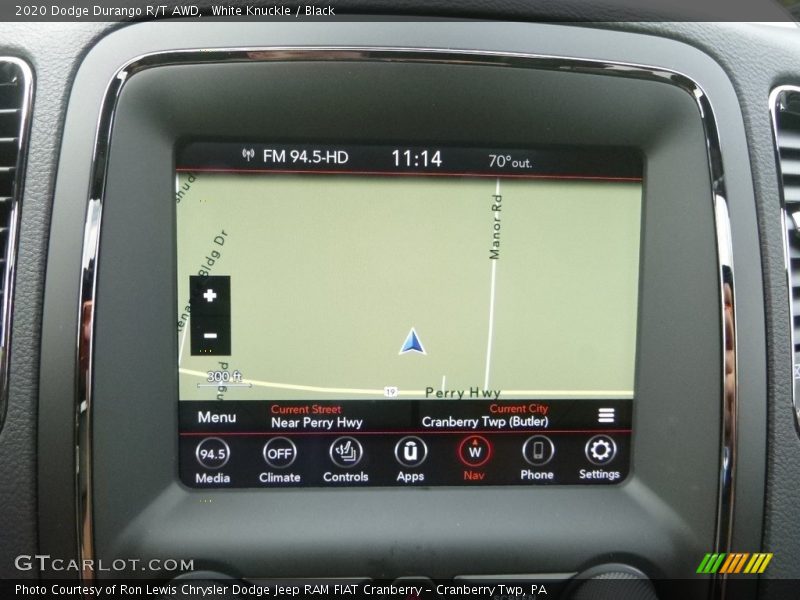 Navigation of 2020 Durango R/T AWD