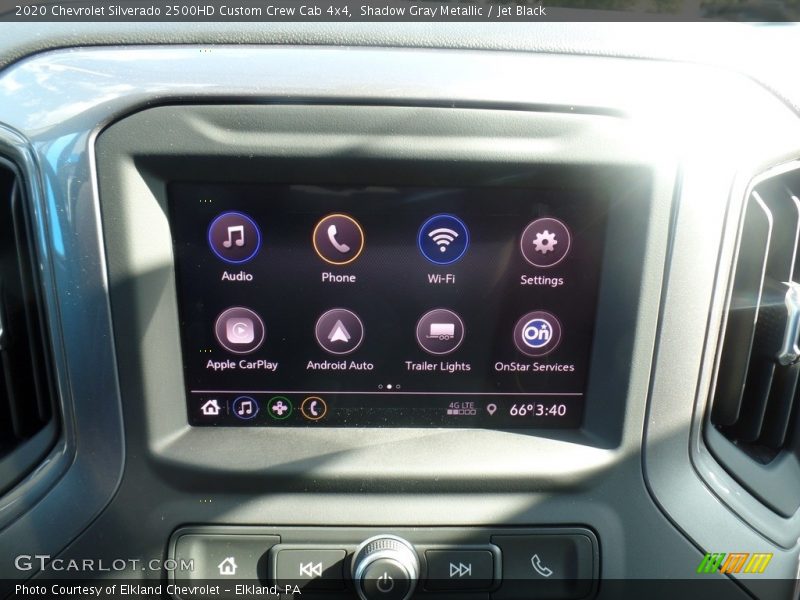 Shadow Gray Metallic / Jet Black 2020 Chevrolet Silverado 2500HD Custom Crew Cab 4x4