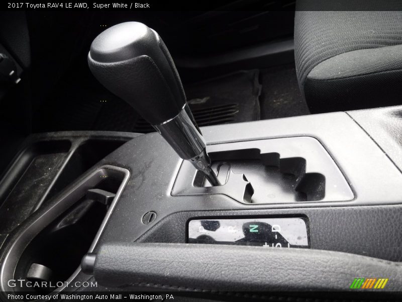 Super White / Black 2017 Toyota RAV4 LE AWD