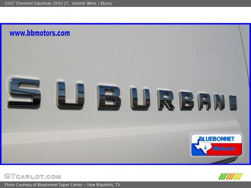 Summit White / Ebony 2007 Chevrolet Suburban 1500 LT