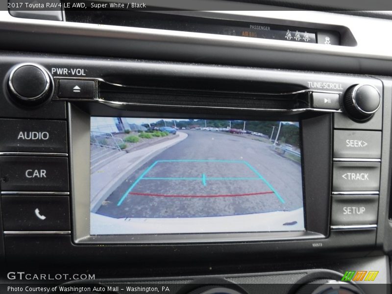 Super White / Black 2017 Toyota RAV4 LE AWD