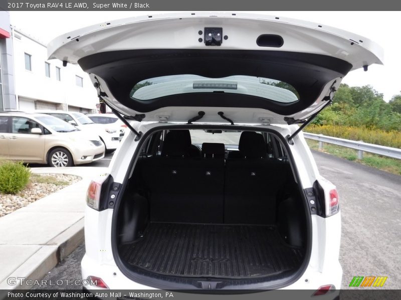 Super White / Black 2017 Toyota RAV4 LE AWD