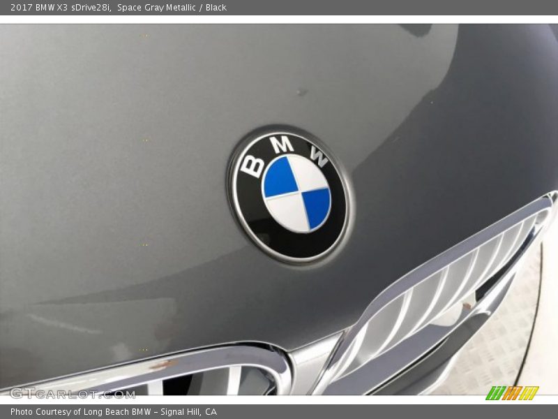 Space Gray Metallic / Black 2017 BMW X3 sDrive28i