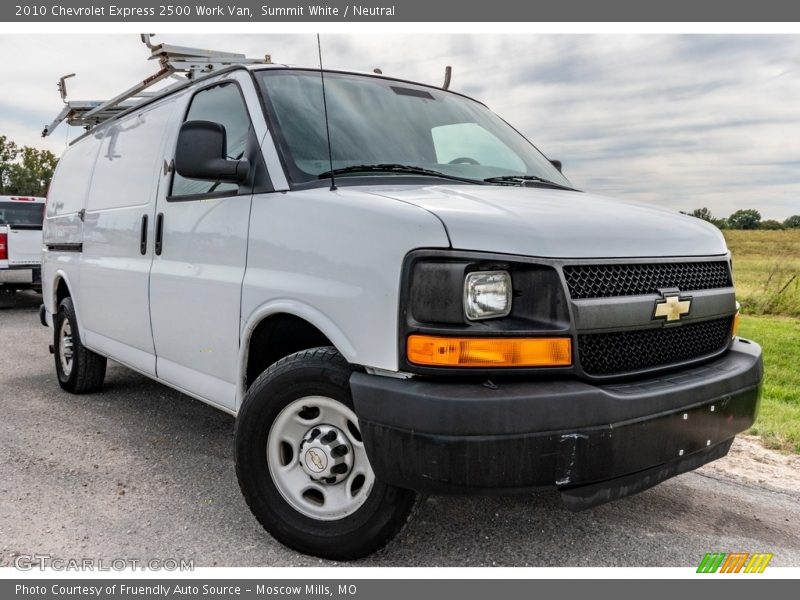 Summit White / Neutral 2010 Chevrolet Express 2500 Work Van