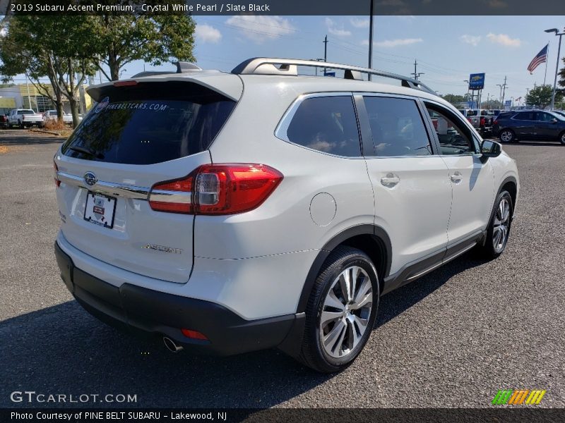 Crystal White Pearl / Slate Black 2019 Subaru Ascent Premium