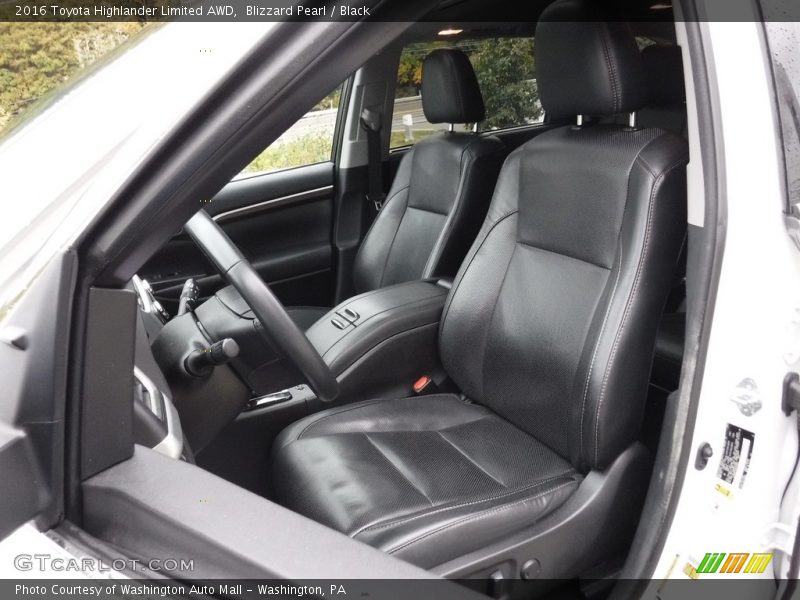 Blizzard Pearl / Black 2016 Toyota Highlander Limited AWD