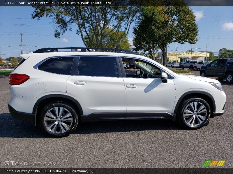 Crystal White Pearl / Slate Black 2019 Subaru Ascent Premium