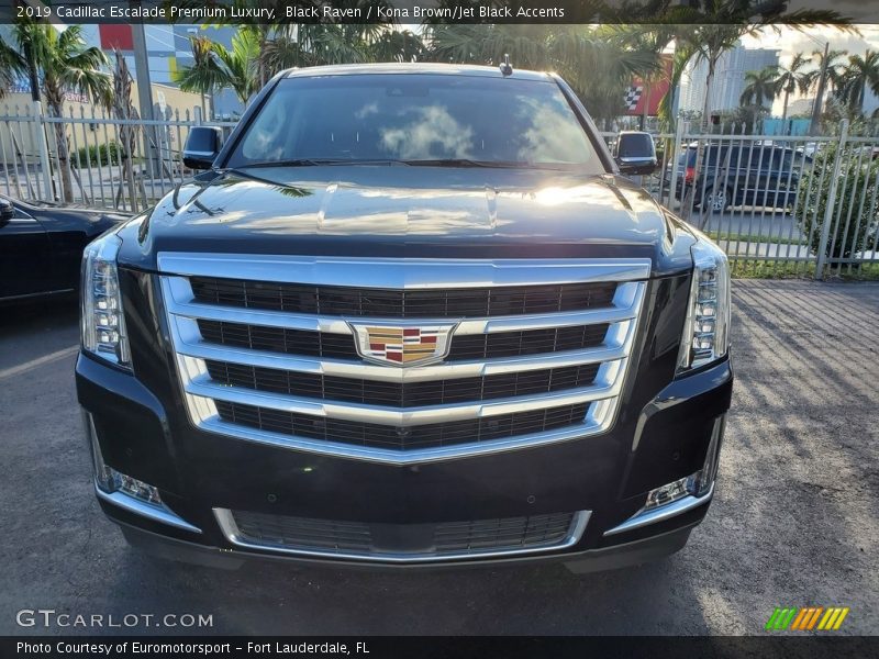 Black Raven / Kona Brown/Jet Black Accents 2019 Cadillac Escalade Premium Luxury