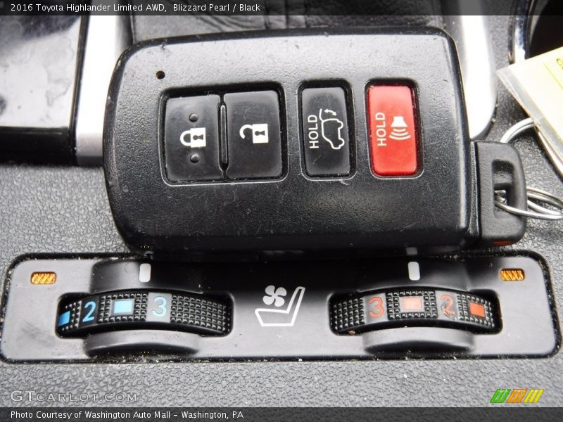 Blizzard Pearl / Black 2016 Toyota Highlander Limited AWD