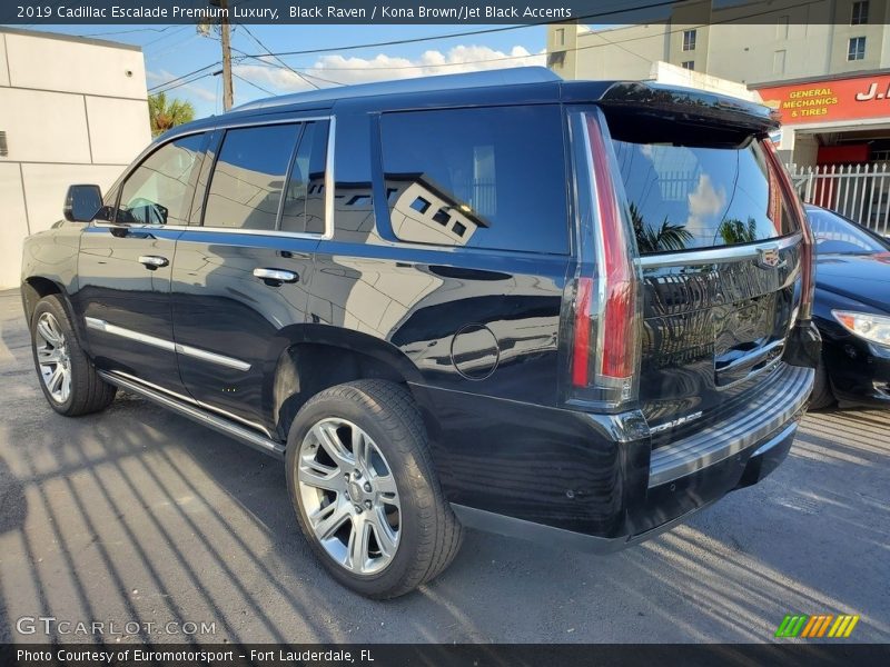 Black Raven / Kona Brown/Jet Black Accents 2019 Cadillac Escalade Premium Luxury