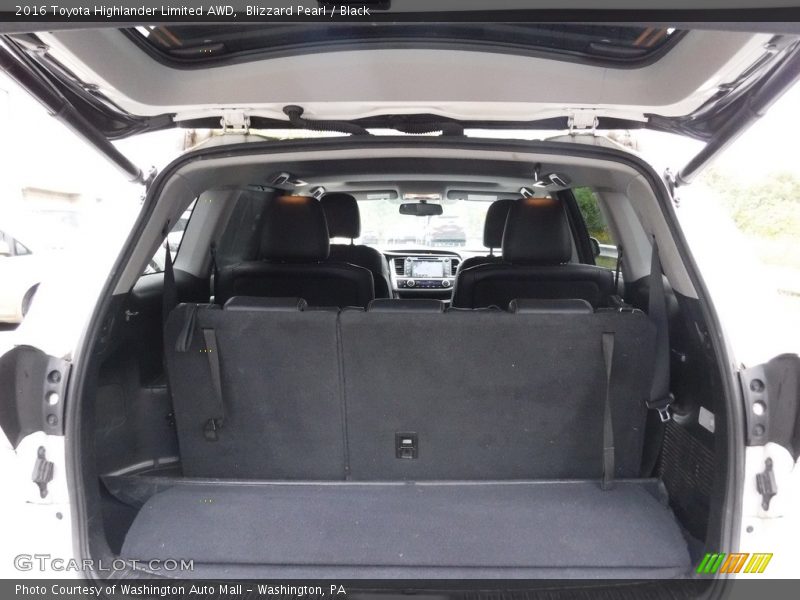 Blizzard Pearl / Black 2016 Toyota Highlander Limited AWD