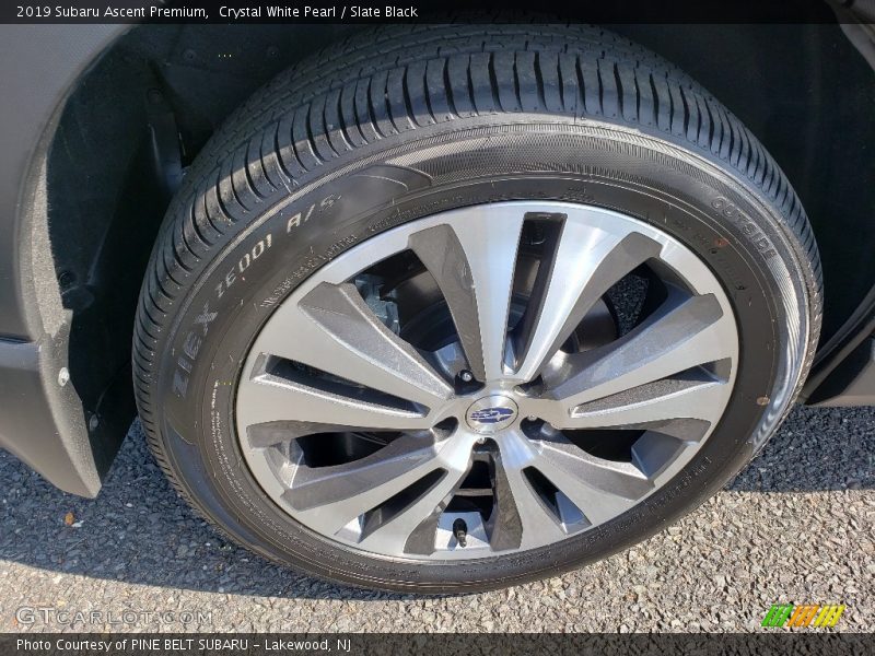 Crystal White Pearl / Slate Black 2019 Subaru Ascent Premium